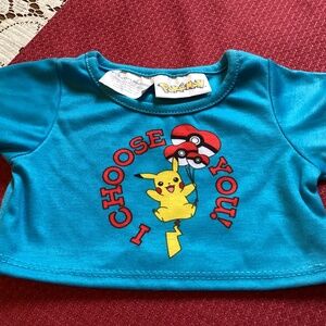Pokémon Build A Bear stuffed animal shirt
